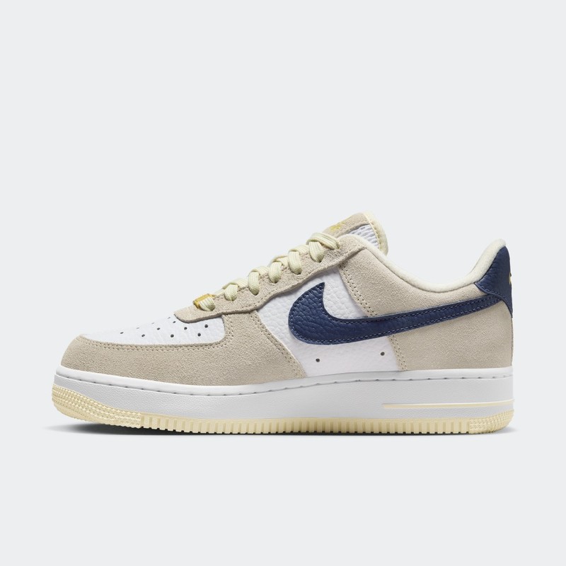 Air force 1 navy hotsell blue gold